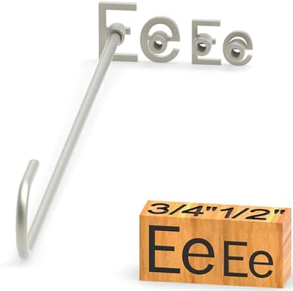4Pcs Letters Branding Iron for Wood, Leather Branding Stamp (E e) by PKPKAUT