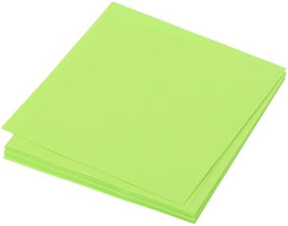 MECCANIXITY 25 Sheet Origami Paper Double Sided Fluorescent Green 2.5x2.5 Inch Square Sheet for Art Craft Project, Beginners, Gift Decoration by MECCANIXITY