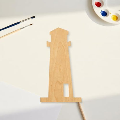 Unfinished Light House 3 Wood Cutout Craft Blank, Unfinished Baltic Birch DIY Shape for Crafts and Decor - 8 Inch, 1/4 Inch Thick - Image 3