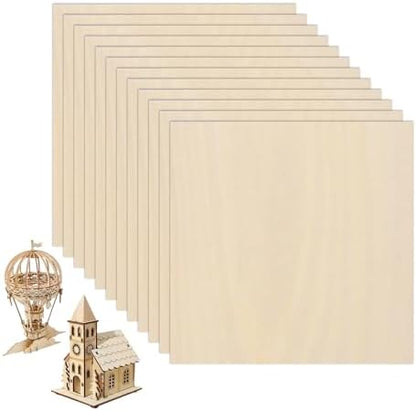 12 Pack Basswood Sheets 12"×12"×3/16" Unfinished Plywood Sheet - Image 7