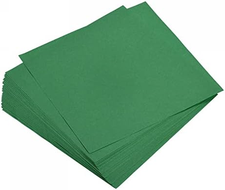 MECCANIXITY 100 Sheets Origami Paper Double Sided Emerald Green 6x6 Inch Square Sheet for Art Craft Project, Beginners, Gifts Decor by MECCANIXITY