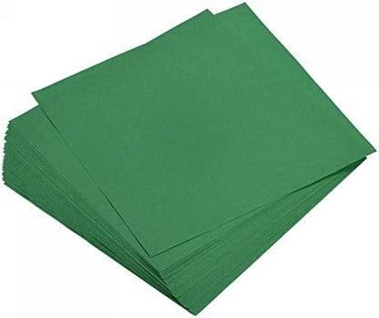 MECCANIXITY 100 Sheets Origami Paper Double Sided Emerald Green 6x6 Inch Square Sheet for Art Craft Project, Beginners, Gifts Decor by MECCANIXITY