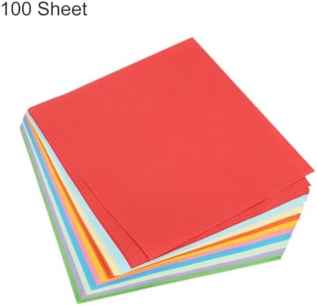 MECCANIXITY 100 Sheet Origami Paper Double Sided 10 Colors 5.5 x 5.5 Inch Square Sheet for Art Craft Project, Beginners, Gifts Decor - Image 3