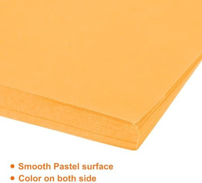 MECCANIXITY 75 Sheet Origami Paper Double Sided 10x10" Fluorescent Orange - Image 4