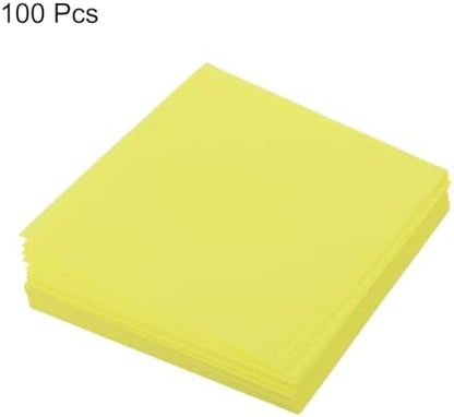 MECCANIXITY 100 Sheet Origami Paper Double Sided Fluorescent Yellow 2x2 Inch Square Sheet for Art Craft Project, Beginners, Gifts Decor - Image 3