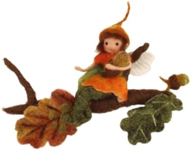 Wizardi Beginner Needle Felting Kit for Adults - Acorn Fairy. Fantasy Felting Kit 12cm Tall. Felting Tools. Wool Felting Supplies. Felt Crafts. Wool Felt. The Makerss by Wizardi