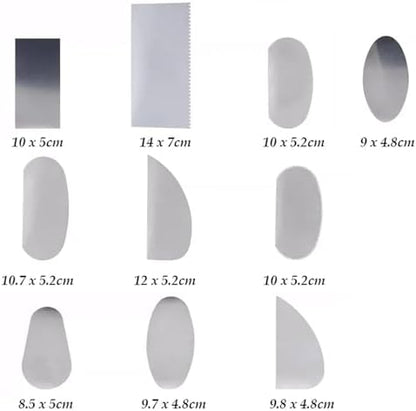 Pottery Tools Pottery Tools Wood Handmade Clay Kit Ceramics Craft Molding Shaping Scraper Polymer Sculpture Air Dry Set(Metal 3sets 30pcs) - Image 5