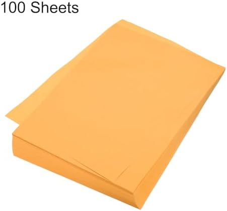 MECCANIXITY 100 Sheet Origami Paper Double Sided Fluorescent Orange 8.3 x 5.8 Inch Square Sheet for Art Craft Project, Beginners, Gifts Decor - Image 3