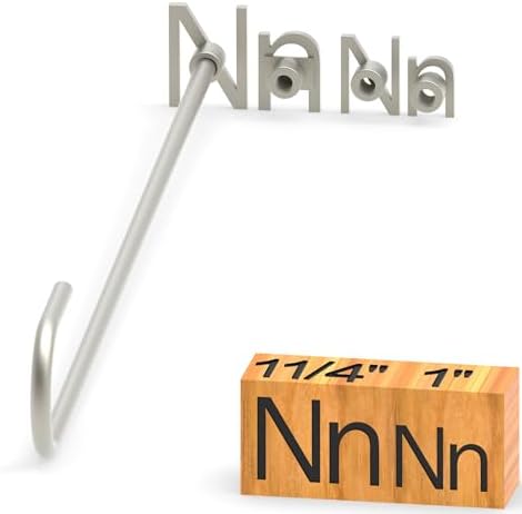 4Pcs Letters Branding Iron for Wood, Leather Branding Stamp (N n) by PKPKAUT