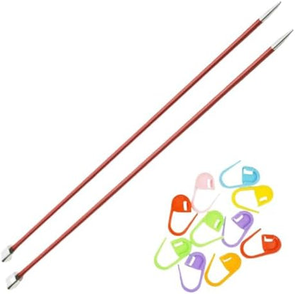 KnitPro Zing 14-Inch US 9 (5.5mm) Straight Single Point Knitting Needles by KnitPro