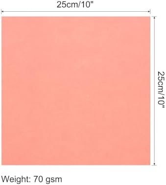 MECCANIXITY 100 Sheet Origami Paper Double Sided Phosphor 10x10 Inch Square Sheet for Art Craft Project, Beginners, Gifts Decor - Image 2