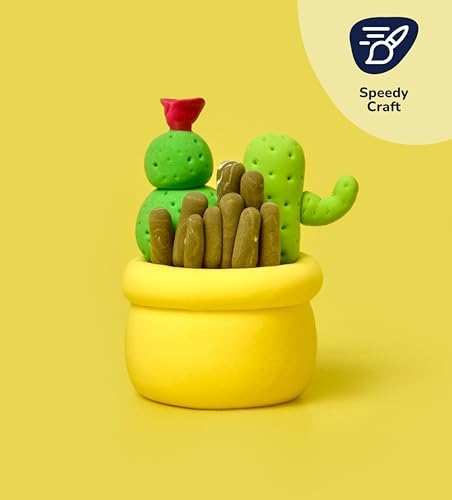 Pott’d Foam Dough Collectibles Air Dry Clay Kit for Adults, DIY Crafts Includes Clay Tools, Colourful Foam Clay, Guides for Mini Food Characters, Plant Projects and Date Night Creations - Image 2