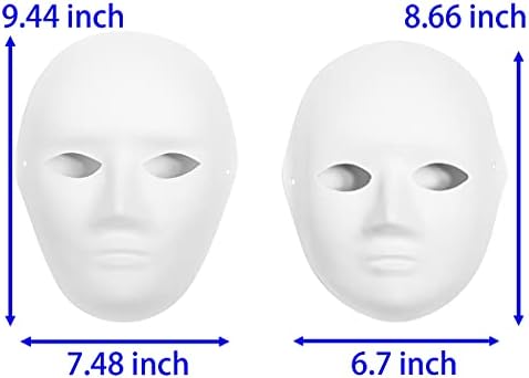 CALPALMY Paper Mache Mask 14&16&30 Packs - for Artistic Projects, Theater, Halloween, Masquerade Parties, Classroom Art - Image 3