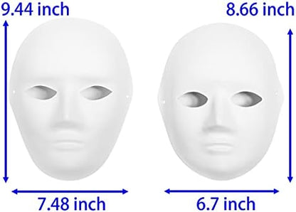 CALPALMY Paper Mache Mask 14&16&30 Packs - for Artistic Projects, Theater, Halloween, Masquerade Parties, Classroom Art - Image 3