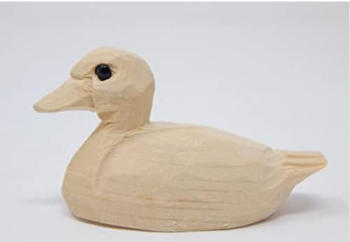Selsela DIY Paint-Your-Own Wooden Duck Figurine - Unpainted Miniature Personalized Sculpture, Wood Craft Figurine Statue Art Small Animal for Home Decor, Gifts & Personalized Projects - Image 5