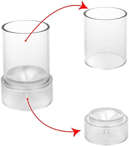 MILIVIXAY 2PCS Pillar Candle Mold -Height: 3.0inch,Diameter:2.0inch-30ft Long Wicks, 2pcs Wick Holders, a Mold Sealer and a Lead Wire Included as a Gift. - Image 6