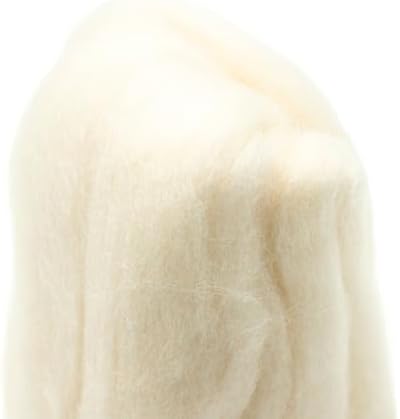 Clover Natural Wool Roving, Off White - 7920 - Image 4