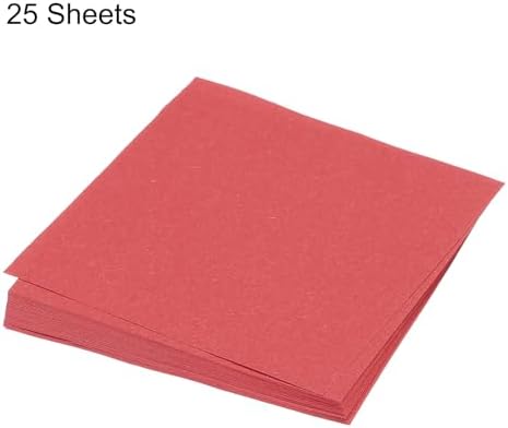 MECCANIXITY 25 Sheet Origami Paper Double Sided Bright Red 5.5x5.5 Inch Square Sheet for Art Craft Project, Beginners, Gifts Decor - Image 3