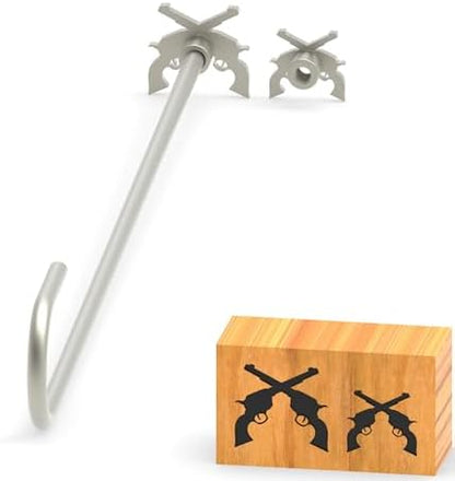 Branding Iron for Wood, Leather Branding Stamp 2Pcs Set (016#) by PKPKAUT