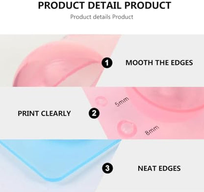 EXCEART Paper Quilling Tools Set 4pcs Quilling Mold Half Sphere Moulds for 3D Paper Crafts Lightweight Dome Shape Tool for Flowers Dolls Little Animal Models DIY Projects - Image 5
