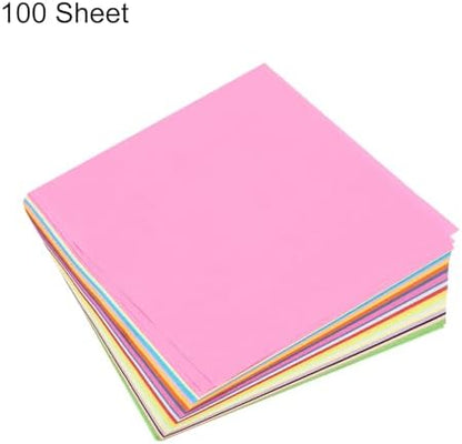 MECCANIXITY 100 Sheet Origami Paper Double Sided 20 Colors 9.8 x 9.8 Inch Square Sheet for Art Craft Project, Beginners, Gifts Decor - Image 3