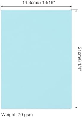 MECCANIXITY 100 Sheet Origami Paper Double Sided Light Blue 8.3 x 5.8 Inch Square Sheet for Art Craft Project, Beginners, Gifts Decor - Image 2
