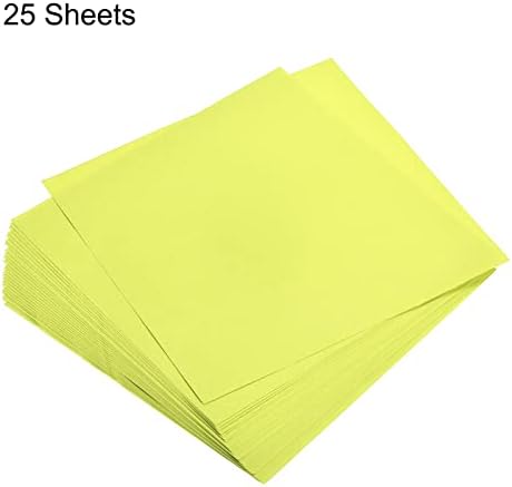MECCANIXITY 25 Sheets Origami Paper Double Sided Green Yellow 6x6 Inch Square Sheet for Art Craft Project, Beginners, Gifts Decor - Image 3