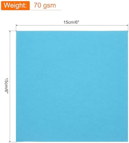 MECCANIXITY 75 Sheet Origami Paper Double Sided 6x6" Lake Blue - Image 2