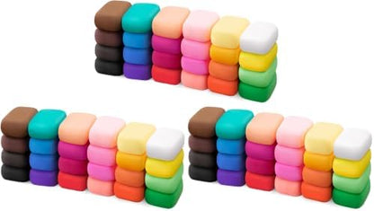 Air Dry Clay 24 Colors, Modeling Clay for Kids, DIY Molding Magic Clay, Toy Gifts for Age 3+ Years Old Boys Girls Kids (Pack of 3) by Exptolii