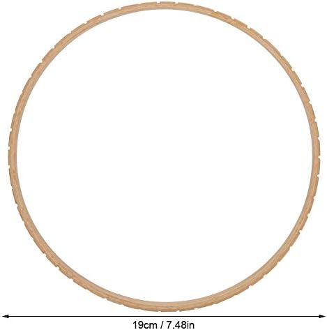 Phefop 19cm Wooden Knitting Looms Circular Knitting Machine, Manual DIY Knitting Tool, Wall Hanging Decoration, Russian Weaving Craft, Parent Child Interaction Activity - Image 2