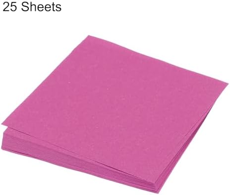 MECCANIXITY 25 Sheet Origami Paper Double Sided Plum Red 5x5 Inch Square Sheet for Art Craft Project, Beginners, Gifts Decor - Image 3