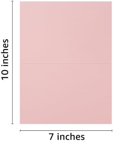 50 Pack Blank Folded Cardstock Cards, Pink, 5x7 - Image 2