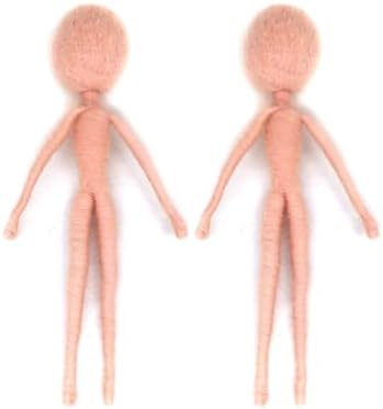 2 Piece Pre-Made Felt Body Frames 4 inch to Make Fairies, Mummies, Gnomes, Aliens Easier - Needle Felting Supplies by Artec360CraftFeltsky