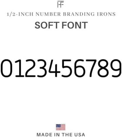 1/2" Number Mini Steel Branding Irons Kit for Hats, Wood Burning, DIY Beginner Adult Crafts Bullet Points - Image 3