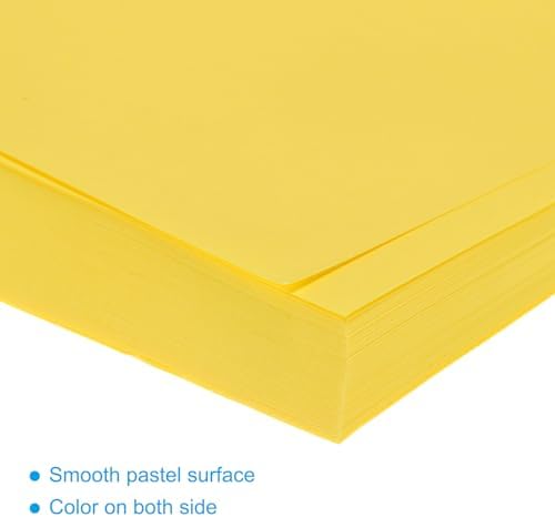 MECCANIXITY 100 Sheet Origami Paper Double Sided Lemon Yellow 5x5 Inch Square Sheet for Art Craft Project, Beginners, Gifts Decor - Image 4