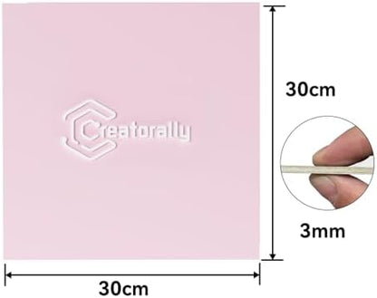 4 Pack Pink Basswood Sheets for Crafts, 12"x12"x1/8" (3mm) Unfinished Plywood for Laser Cutting & Engraving, DIY Ornaments & Architectural Models - Image 2