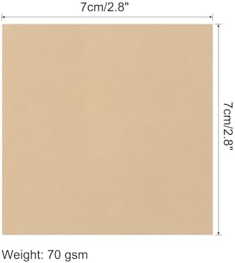MECCANIXITY 25 Sheet Origami Paper Double Sided Khaki 2.5x2.5 Inch Square Sheet for Art Craft Project, Beginners, Gift Decoration - Image 2