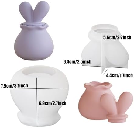 Jars Silicone Molds with Lids, Rabbit Ear Jars Resin Molds Jar Silicone Molds, Candy Jewelry Container, Home Decoration, DIY Resin Epoxy Casting Craft - Image 4
