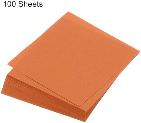 MECCANIXITY 100 Sheet Origami Paper Double Sided Dark Orange 5.5x5.5 Inch Square Sheet for Art Craft Project, Beginners, Gifts Decor - Image 3