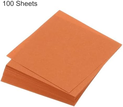 MECCANIXITY 100 Sheet Origami Paper Double Sided Dark Orange 5x5 Inch Square Sheet for Art Craft Project, Beginners, Gifts Decor - Image 3