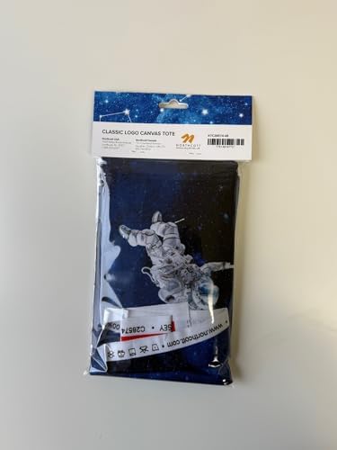 NASA Logo DIY Canvas Tote Bag Sewing Kit – Space-Themed Fabric Craft Project – Includes 24" x 43" Dark Blue & Red Fabric Panel & Instructions – Create 16" x 15" Handmade Tote Bag - Image 3