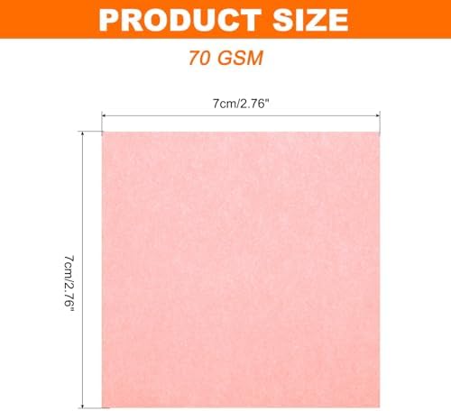 MECCANIXITY 75 Sheet Origami Paper Double Sided 3x3" Fluorescent Pink - Image 2