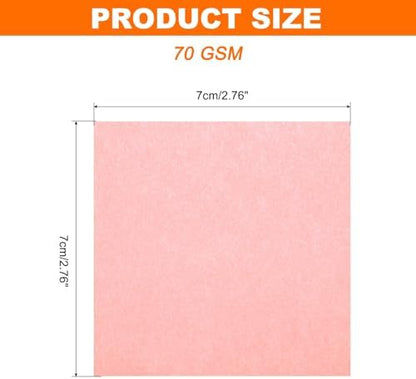 MECCANIXITY 75 Sheet Origami Paper Double Sided 3x3" Fluorescent Pink - Image 2