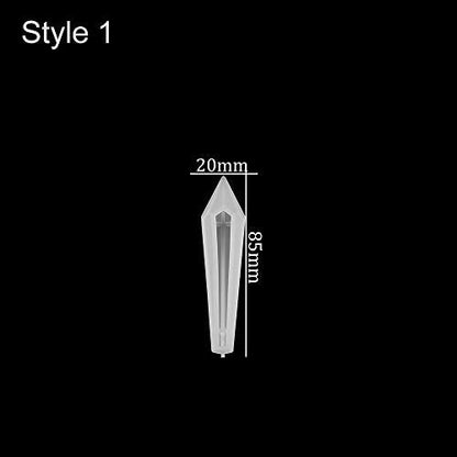 Pendulum UV Silicone Resin Molds DIY Craft Silicone Transparent Mold for Pendant Necklace Mold Jewelry Making Findings (20x85mm) - Image 2