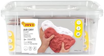 Jovi - Air Dry Clay Set, 5 White and 2 Terracotta 1.1 lb Bars + 20 Tools - Image 3