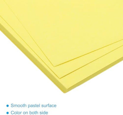 MECCANIXITY 50 Sheet Origami Paper Double Sided Cream Lemon Yellow 11.7 x 8.3 Inch Square Sheet for Art Craft Project, Beginners, Gifts Decor - Image 4