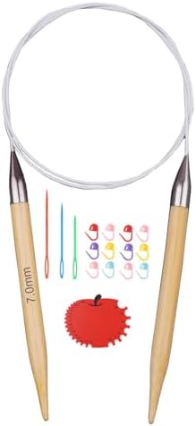 Weabetfu 32inch Bamboo Circular Knitting Needles 7mm by Weabetfu