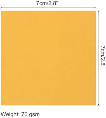MECCANIXITY 25 Sheet Origami Paper Double Sided Gold 2.5x2.5 Inch Square Sheet for Art Craft Project, Beginners, Gift Decoration - Image 2