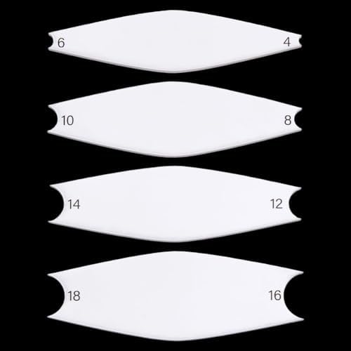 FINGERINSPIRE 4 Pcs Pottery Trimming Textured Art Tools With 4-18 Scale 4 Styles Acrylic Clay Wedging Board Set for Ceramics, Sculpting & Carving White Pottery Foot Shaper & Prep Tools for Clay Crafts by FINGERINSPIRE