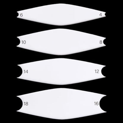 FINGERINSPIRE 4 Pcs Pottery Trimming Textured Art Tools With 4-18 Scale 4 Styles Acrylic Clay Wedging Board Set for Ceramics, Sculpting & Carving White Pottery Foot Shaper & Prep Tools for Clay Crafts by FINGERINSPIRE
